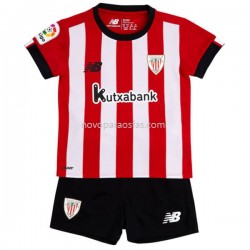 Camisolas Athletic Bilbao Criança Casa 2022-2023 Manga Corta