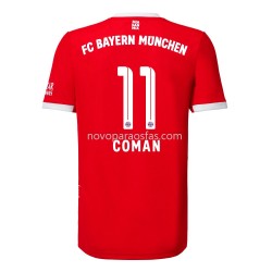 Camisolas Bayern de Munique Coman 11 Casa 2022-2023 Manga Corta