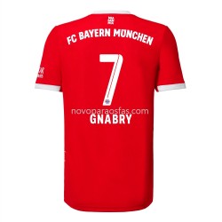 Camisolas Bayern de Munique Gnabry 7 Casa 2022-2023 Manga Corta
