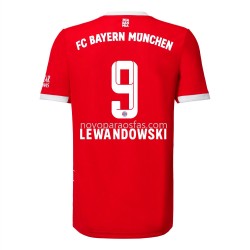 Camisolas Bayern de Munique Lewandowski 9 Casa 2022-2023 Manga Corta