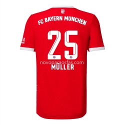 Camisolas Bayern de Munique Muller 25 Casa 2022-2023 Manga Corta