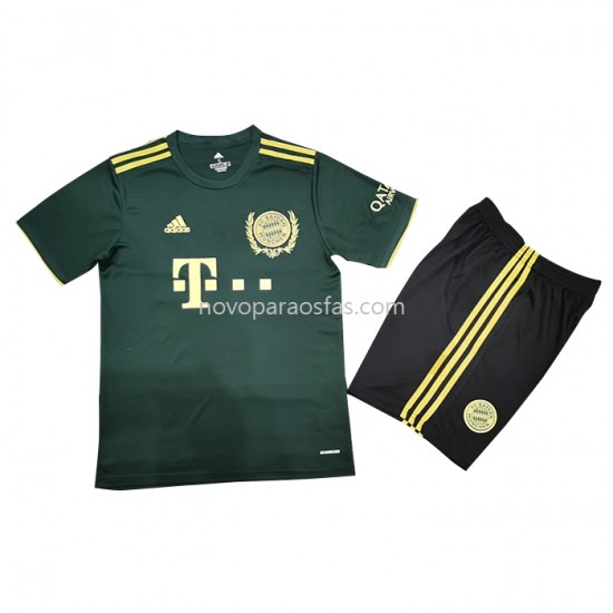 Camisolas Bayern de Munique Criança Special Casa 2021-2022 Manga Corta