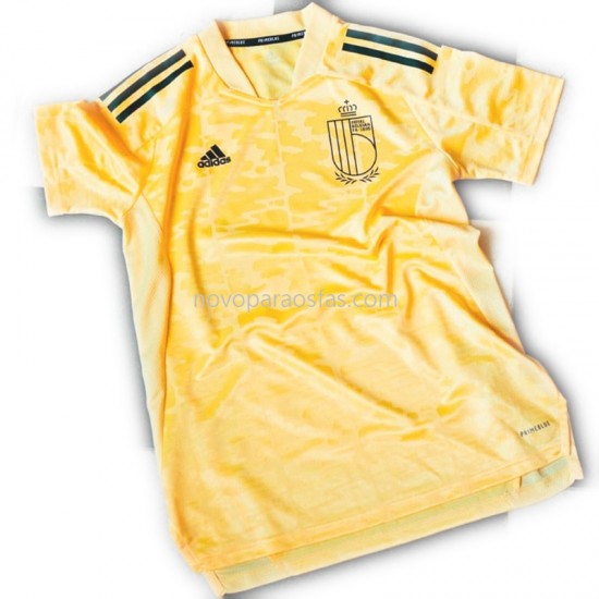 Camisolas Bélgica Mulher Visitante 2022 Manga Corta