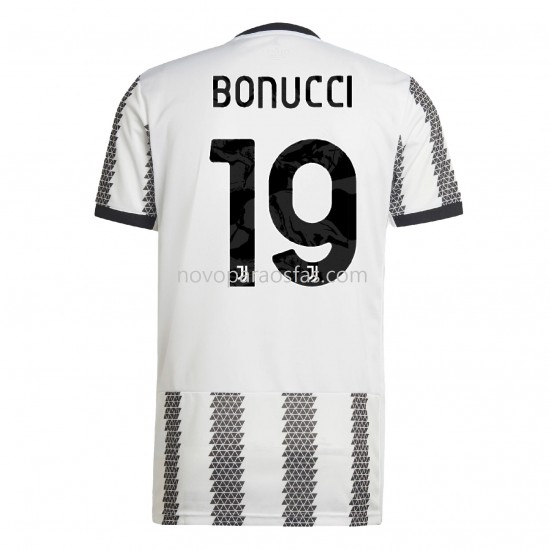 Camisolas Juventus Bonucci 19 Casa 2022-2023 Manga Corta