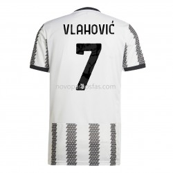 Camisolas Juventus Vlahovic 7 Casa 2022-2023 Manga Corta