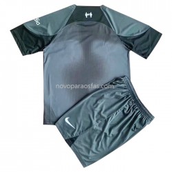 Camisolas Liverpool Guarda-redes Criança Visitante 2022-2023 Manga Corta