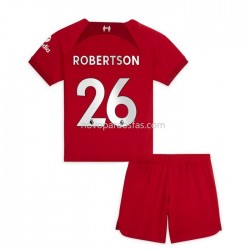 Camisolas Liverpool Robertson 26 Criança Casa 2022-2023 Manga Corta