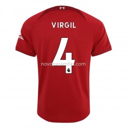 Camisolas Liverpool Virgil 4 Casa 2022-2023 Manga Corta