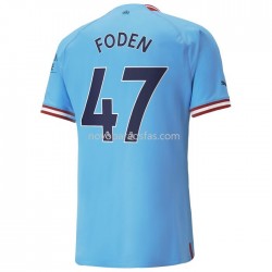 Camisolas Manchester City Foden 47 Casa 2022-2023 Manga Corta