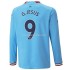 Camisolas Manchester City G.Jesus 9 Casa 2022-2023 Manga Larga