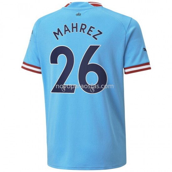 Camisolas Manchester City Mahrez 26 Casa 2022-2023 Manga Corta