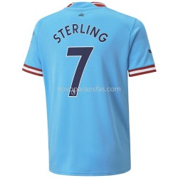 Camisolas Manchester City Sterling 7 Casa 2022-2023 Manga Corta