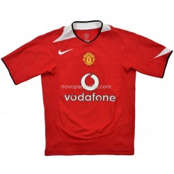 Camisolas Manchester United Casa 2004-2006 Manga Corta