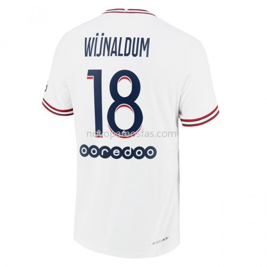 Camisolas Paris Saint-Germain Georginio Wijnaldum 18 Quarto 2021-2022 Manga Corta