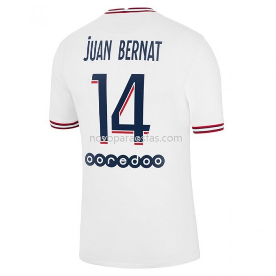 Camisolas Paris Saint-Germain Juan Bernat 14 Quarto 2021-2022 Manga Corta