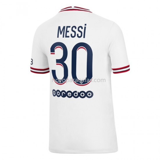 Camisolas Paris Saint-Germain Lionel Messi 30 Quarto 2021-2022 Manga Corta