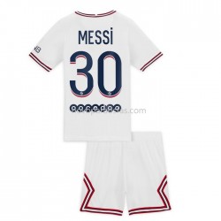 Camisolas Paris Saint-Germain Lionel Messi 30 Criança Quarto 2021-2022 Manga Corta