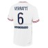 Camisolas Paris Saint-Germain Marco Verratti 6 Quarto 2021-2022 Manga Corta