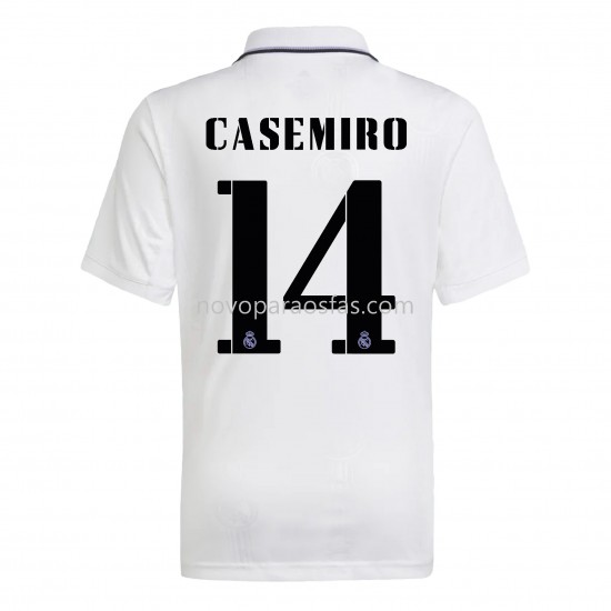 Camisolas Real Madrid Casemiro 14 Casa 2022-2023 Manga Corta