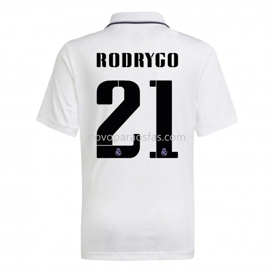 Camisolas Real Madrid Rodrygo 21 Casa 2022-2023 Manga Corta