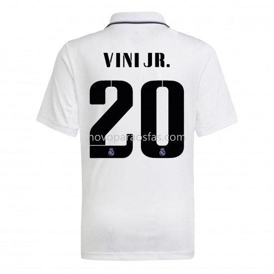 Camisolas Real Madrid Vini Jr. 20 Casa 2022-2023 Manga Corta