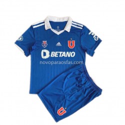 Camisolas Universidad de Chile Criança Casa 2022 Manga Corta