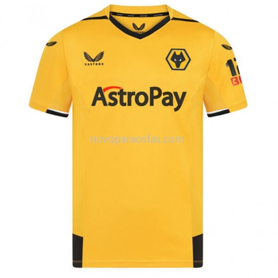 Camisolas Wolverhampton Wanderers Casa 2022-2023 Manga Corta