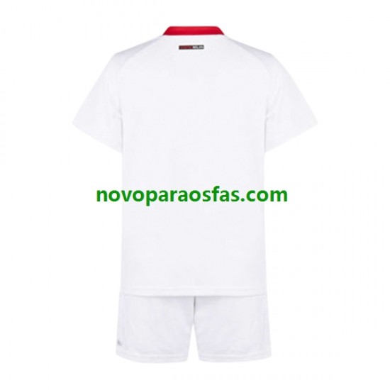 Camisolas AC Milan Criança Visitante 2022-2023 Manga Curta