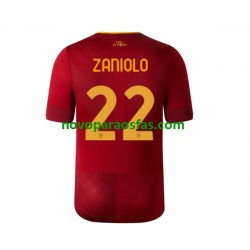 Camisolas AS Roma Zaniolo 22 Homem Casa 2022-2023 Manga Curta