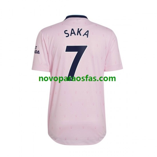 Camisolas Arsenal Saka 7 Homem Alternativo 2022-2023 Manga Curta