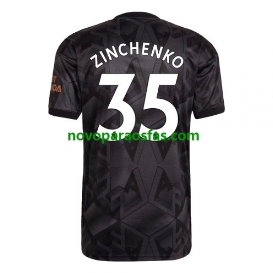 Camisolas Arsenal Zinchenko 35 Homem Visitante 2022-2023 Manga Curta