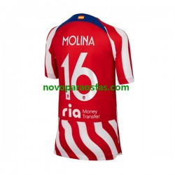 Camisolas Atlético Madrid Nahuel Molina 16 Homem Casa 2022-2023 Manga Curta