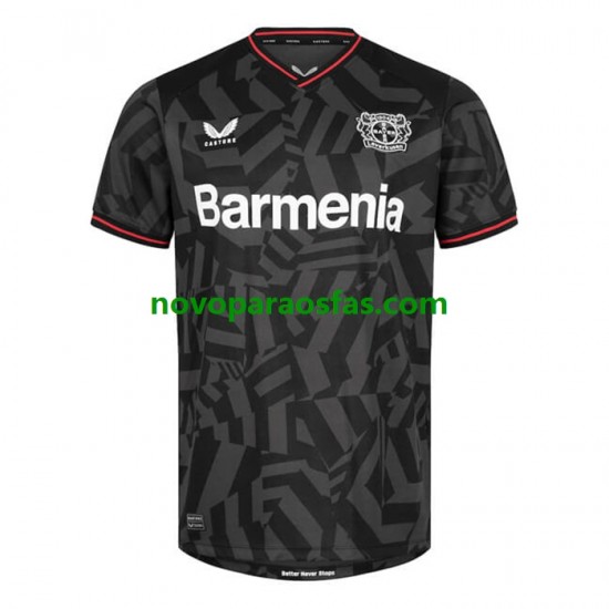 Camisolas Bayer 04 Leverkusen Homem Visitante 2022-2023 Manga Curta