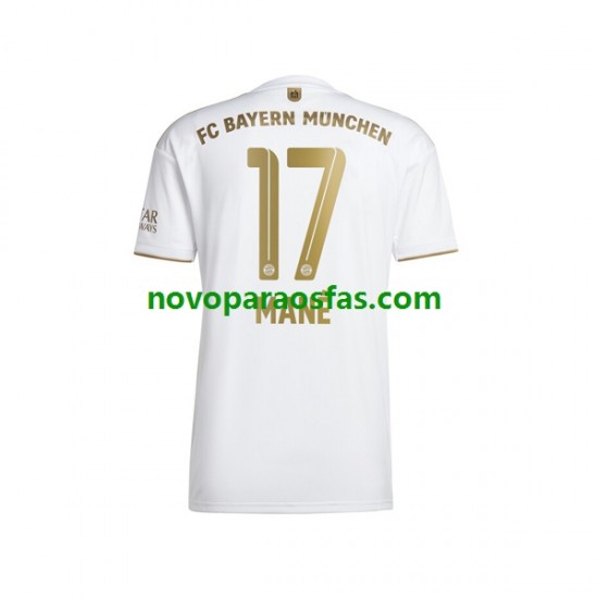 Camisolas Bayern de Munique Sadio Mane 17 Homem Visitante 2022-2023 Manga Curta