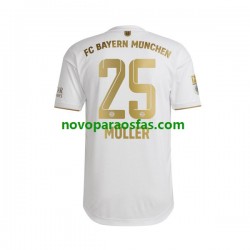 Camisolas Bayern de Munique Thomas Muller 25 Homem Visitante 2022-2023 Manga Curta