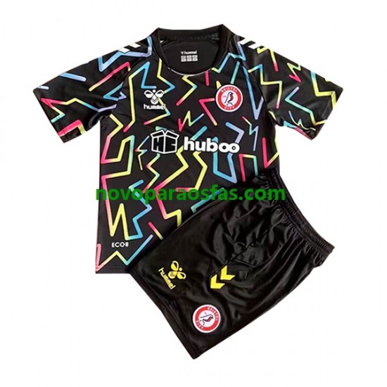 Camisolas Bristol City Guarda-redes Criança Casa 2022-2023 Manga Curta