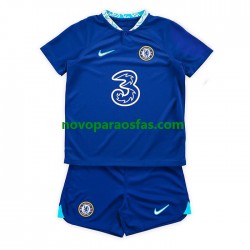 Camisolas Chelsea Criança Casa 2022-2023 Manga Curta
