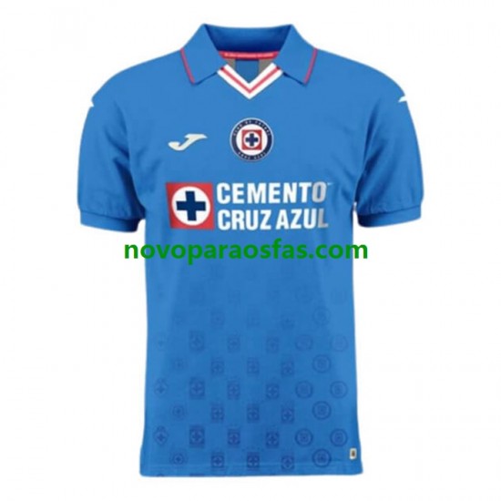 Camisolas Cruz Azul Homem Casa 2022-2023 Manga Curta