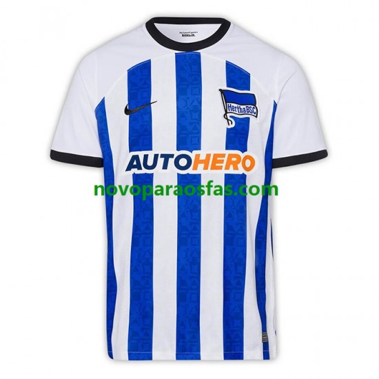 Camisolas Hertha BSC Homem Casa 2022-2023 Manga Curta