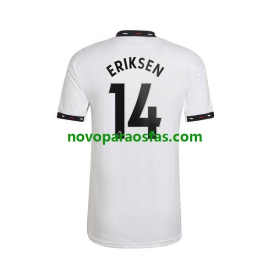 Camisolas Manchester United Christian Eriksen 14 Homem Visitante 2022-2023 Manga Curta