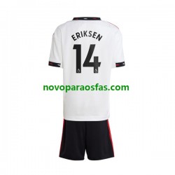 Camisolas Manchester United Christian Eriksen 14 Criança Visitante 2022-2023 Manga Curta
