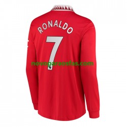 Camisolas Manchester United Cristiano Ronaldo 7 Homem Casa 2022-2023 Manga Comprida