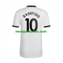 Camisolas Manchester United Rashford 10 Homem Visitante 2022-2023 Manga Curta