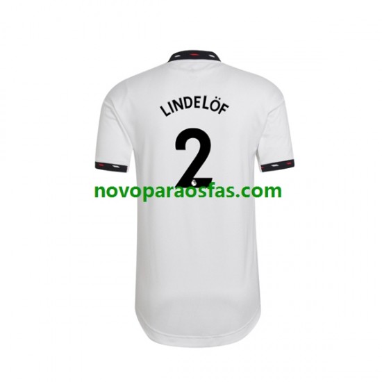 Camisolas Manchester United Victor Lindelof 2 Homem Visitante 2022-2023 Manga Curta