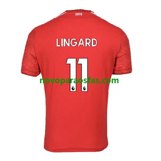 Camisolas Nottingham Forest Jesse Lingard 11 Homem Casa 2022-2023 Manga Curta