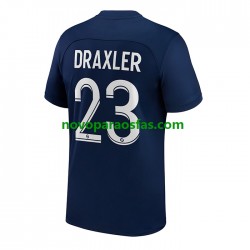 Camisolas Paris Saint-Germain Draxler 23 Homem Casa 2022-2023 Manga Curta