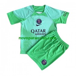 Camisolas Paris Saint-Germain Guarda-redes Criança Casa 2022-2023 Manga Curta