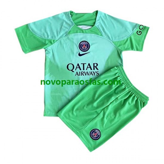 Camisolas Paris Saint-Germain Guarda-redes Criança Casa 2022-2023 Manga Curta