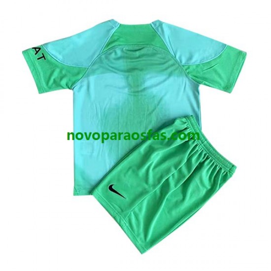 Camisolas Paris Saint-Germain Guarda-redes Criança Casa 2022-2023 Manga Curta