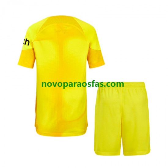 Camisolas Tottenham Hotspur Guarda-redes Criança Casa 2022-2023 Manga Curta